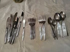 Vintage iic Imperial Stainless Japan Rose Pattern Flatware Lot of 39 Pieces