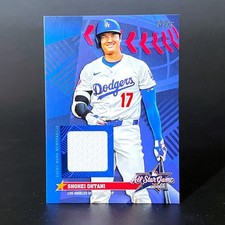 Shohei Ohtani 2025 Topps Major League Material Jersey Relic Card Dodgers LAA