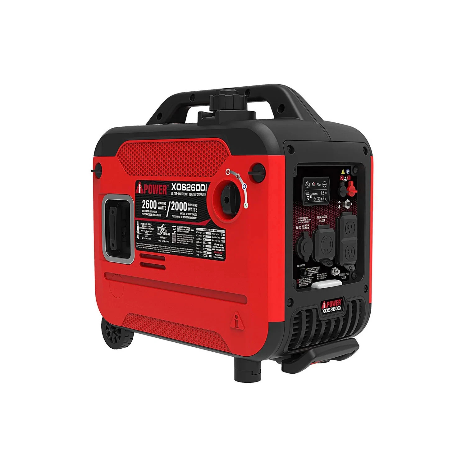 A-iPower XOS2600i 26002000-Watt A-iPower Gas Inverter Perfect for Tailgating 57190₽
