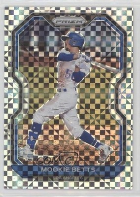 2021 Panini Prizm Tier III Power Plaid Prizm 60/75 Mookie Betts #244 qf6