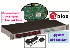 Arbiter Systems 1093C Opt 28 UPGRADED ublox GPS Time Clock Receiver LED Display