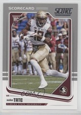 2018 Score Rookies Scorecard Auden Tate #396 6wi