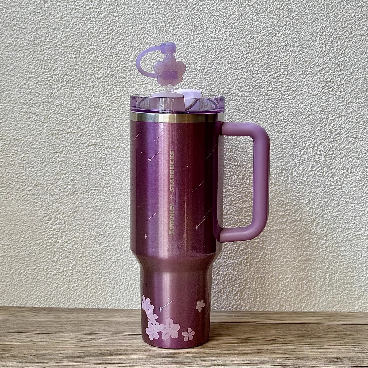 China 2026 Starbucks Stanley Sakura Cherry Blossom 40oz SS Straw