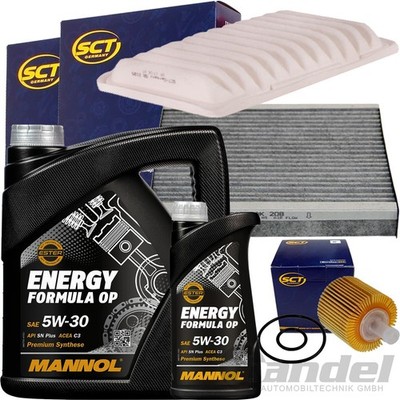 FILTERSET+5W30 ÖL passend für TOYOTA AURIS E15 AVENSIS T27 VERSO R2 1.33-2.0
