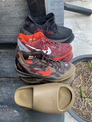 Nike Kobe Yeezy Adidas Lot 4 Pairs Size 12 / 11.5 Slide Boost V2 Bred Year Snake