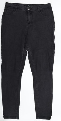 Zizzi Damen Skinny Jeans schwarz Denim Größe 34 in L31 in