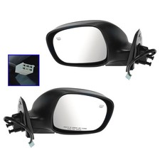 TRQ Driver and Passenger Side Mirror Assembly Set Power Heated Paint to Match...