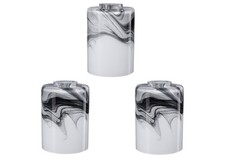 3P Cylinder glass Lampshades for Wall Sconce Light Cover Blown Grey marble-3P