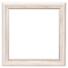 Frame for Canvas Painting, 8x8" Resin Canvas Floater Frames, White/Gold