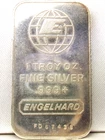 Engelhard 1 ounce Fine .999 Silver Bar FD 67438