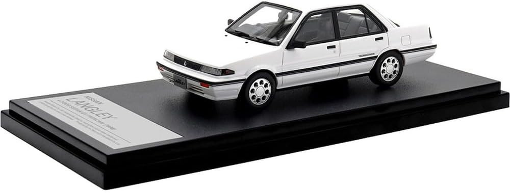 402-194 Hi-Story 1/43 日産 LANGLEY SEDAN Hi Story 1/43 NISSAN LANGLEY 4 DOOR SEDAN GT TWINCAM (1988) White