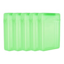6.5" x 4.5" Hard Drive Disk Case, 5Pcs Plastic Hard Disk Storage Case, Green