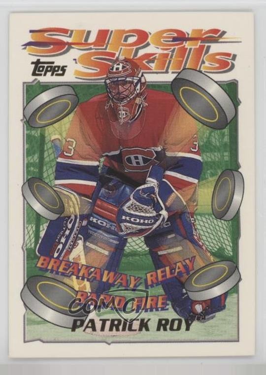 1995-96 Topps Super Skills Patrick Roy #81 HOF 0s07