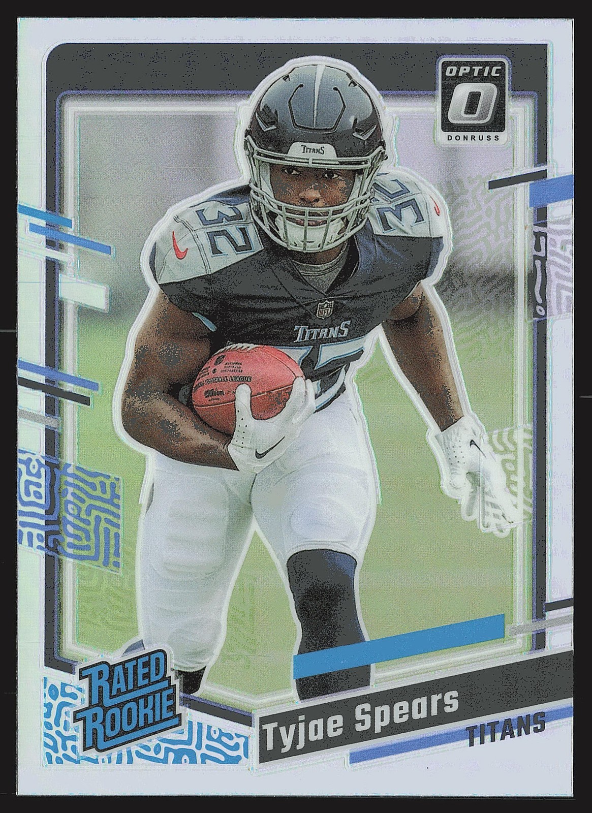 2023 Donruss #396 Tyjae Spears Optic Rated Rookie Preview Holo Prizm RC