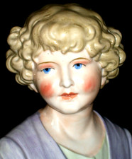 ANTIQUE GERMAN ART DECO STUNNING GIRL DOLL HE...
