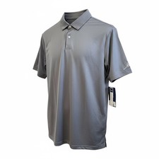 Mens Golf Polo Shirt NWT, Gray, S, Athletic, Anti Wrinkle, Designer, Sport