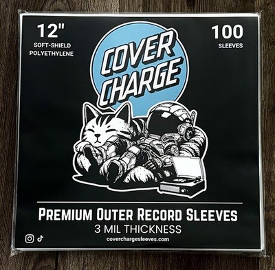 100 Clear Plastic LP Outer Sleeves 3 Mil. HIGH QUALITY Vinyl Record Album Covers