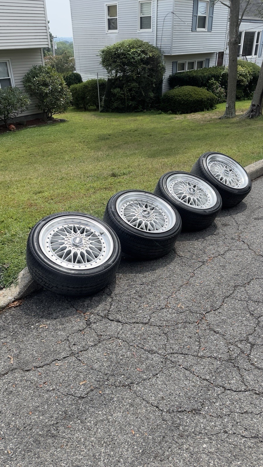 USED 19 INCH BBS RIMS AND USED TIRES