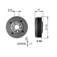 Gates Riemenscheibe, Kurbelwelle TVD1014A FüR Audi Ford Seat Skoda VW