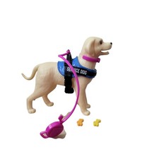 New Barbie Doll Service Dog Labrador 