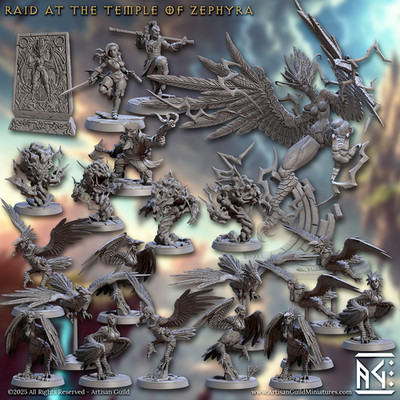 Artisan Guild -  The Temple of Zephyra/ Harpien (Tabletop & Rpg Miniaturen)