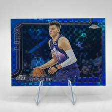 2025-26 Topps Chrome #205 Walker Kessler - BLUE X-Fractor Refractor SP