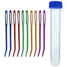 Yarn Needle with Big Eye Bent in Box for Tapestry,Sewing MULTI 