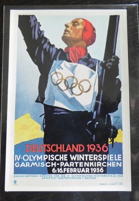 Olympia 1936 Das Winter Plakat für die Spiele der XI. Olympiade Berlin 1936 #107