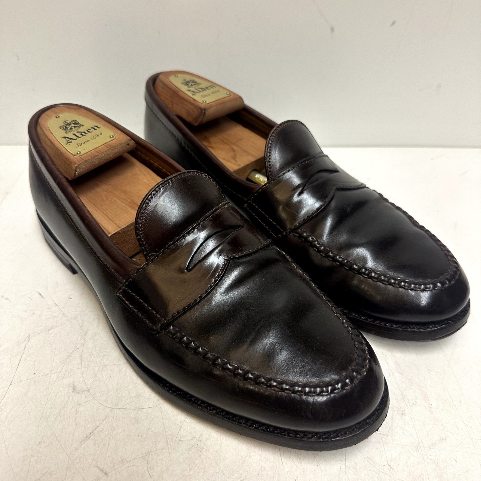 Alden 986 Color 8 Shell Cordovan LHS / Penny Loafer