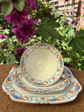 Edelstein Bavaria INGE Porzellan 3tlg. Kaffeegedeck Sammeltasse Goldrand Vintage