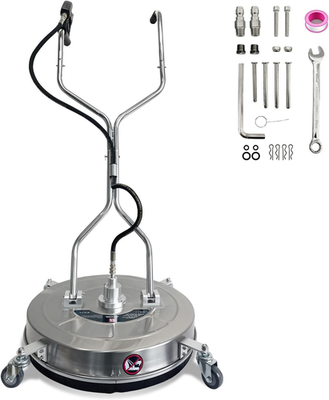 #ad 24quot; Stainless Steel Pressure Washer Surface Cleaner 4900 PSI 4 Wheel Design $299.99
