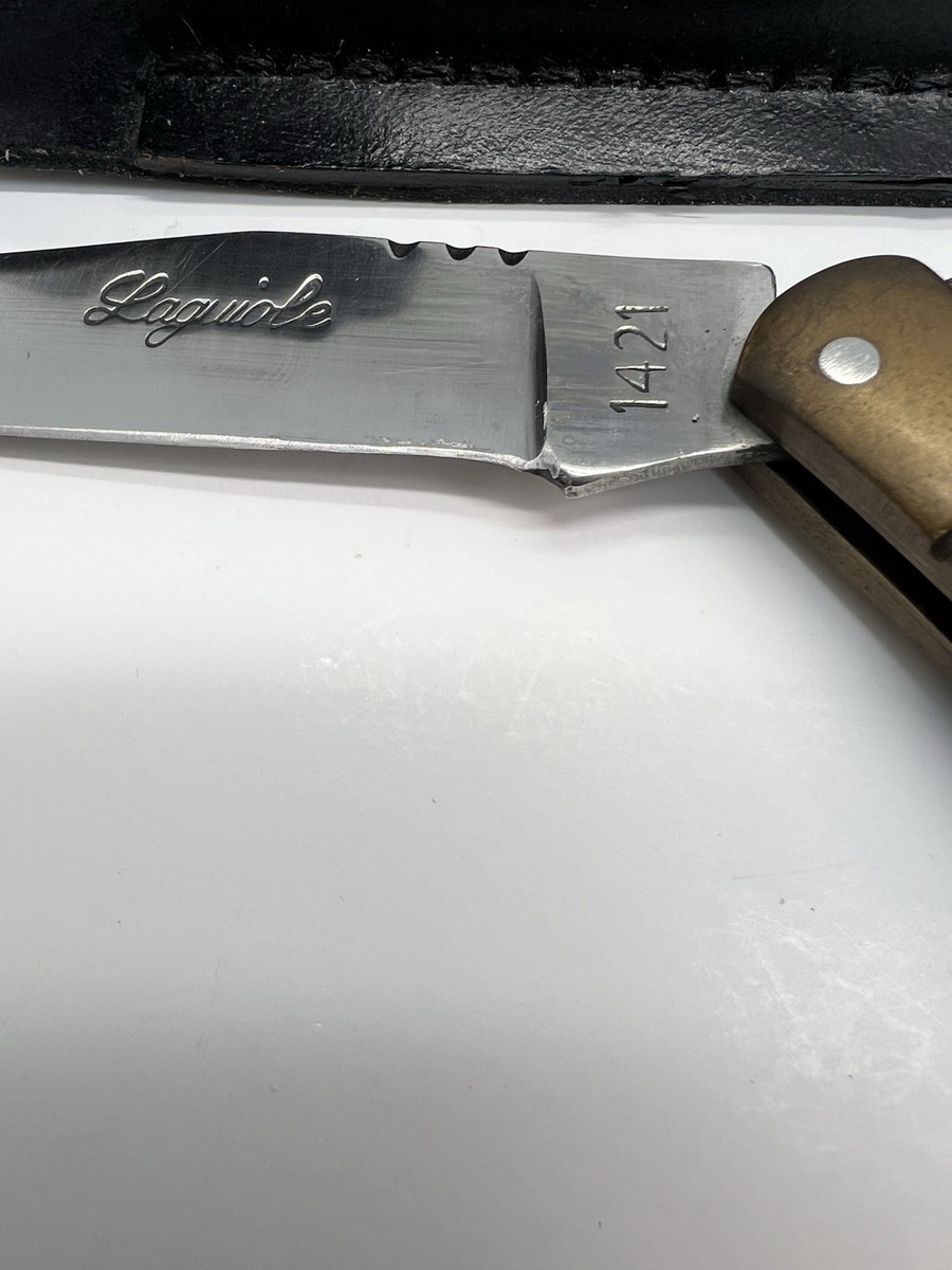 Authentic 90's Vintage 1421 Laguiole Pocket Knife With Brass