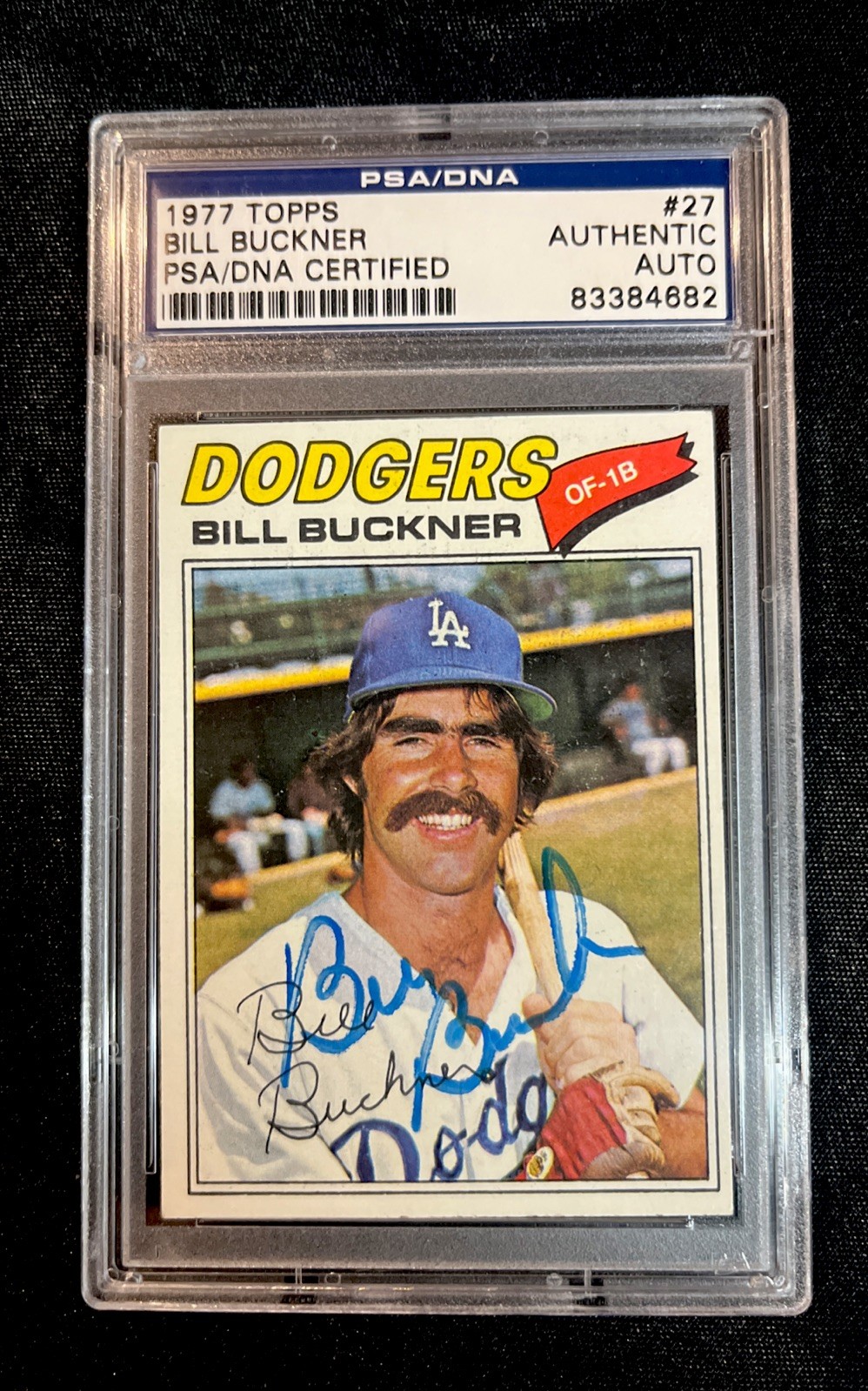 Bill Buckner PSA DNA Signed 1977 Topps Autograph  La Dodgers,Boston Red Sox