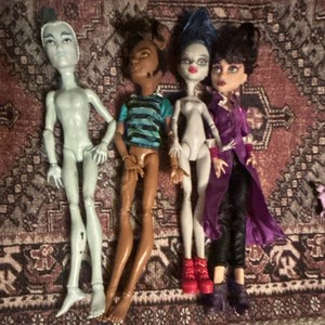 Monster High Lot of 4 Frankie Stein 11in Fashion Dolls Articulated No Box