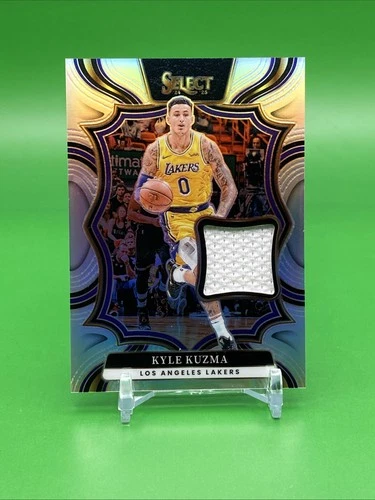 2024-25 Panini Select Kyle Kuzma Silver Prizm Jersey #TM-KUZ Game Worn