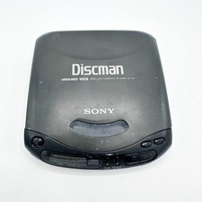Sony Discman D-141 Black Portable CD Player Walkman Mega Bass Compact Works