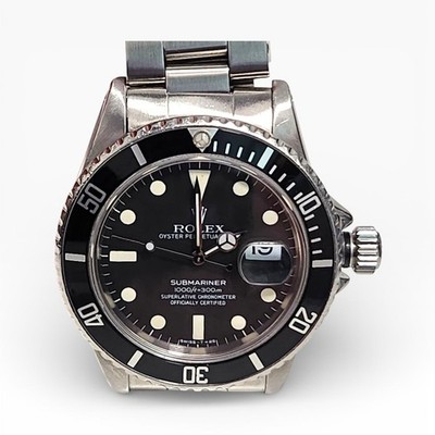 Rolex Submariner 40 mm Transitional MK1 Steel Automatic Watch 16800 Circa 1982