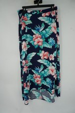 NWT Tommy Bahama Skirt Women's 8 Floristic Approach Maxi Blue Tropical New Beach