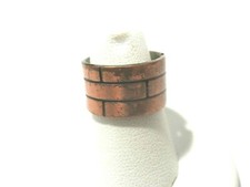 COPPER BAND RING SIZE 6.75 WIDE MID CENTURY