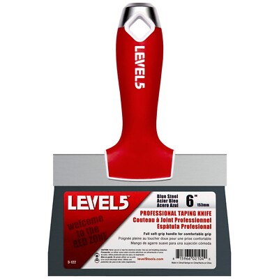 LEVEL5 6'' Drywall Taping Knife Blue Steel | 5-122