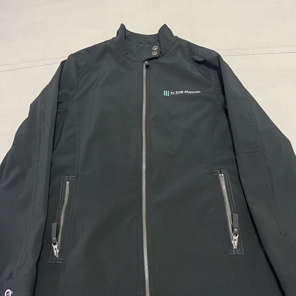 Ogio Women Black Line St. Jude Medical Soft Shell Windbreaker Zip Jacket-M-1446 - Image 2 of 4