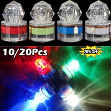 10/20PC Fishing Flash Light LED Deep Drop Underwater Strobe Bait Lure Lamp Light