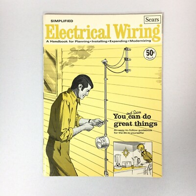 Vtg 1969 Sears SIMPLIFIED ELECTRICAL WIRING Handbook Manual Planning Installing