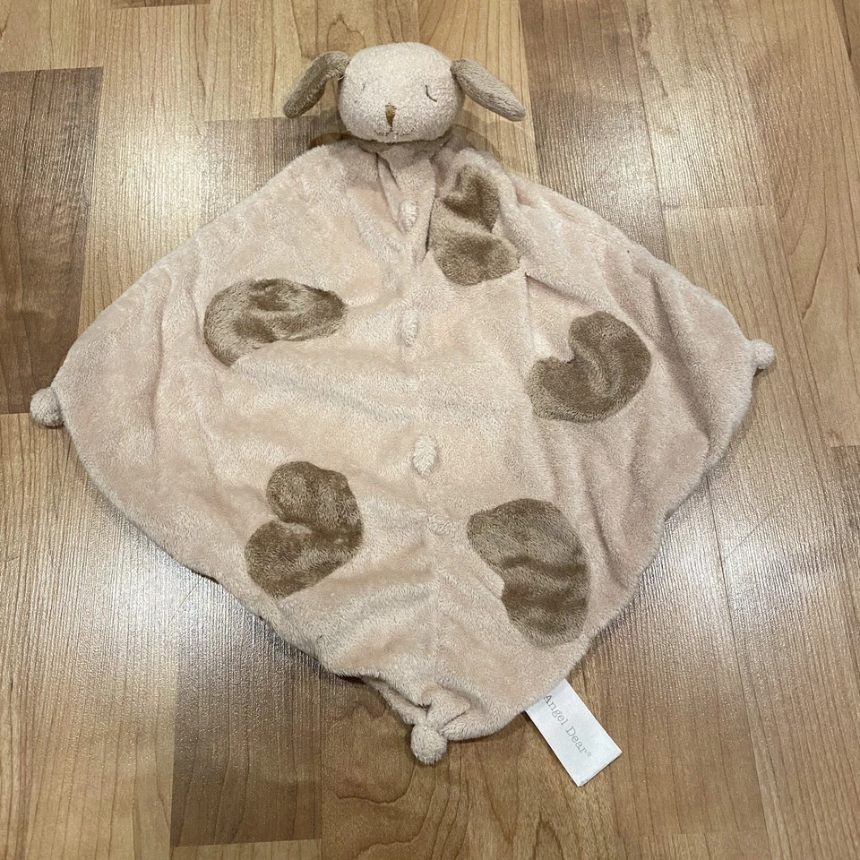 Angel Dear Puppy Dog Lovey Marrón Bebé Peluche Manta de Seguridad Suave Juguete para Acurrucarse Foto 2 de 4