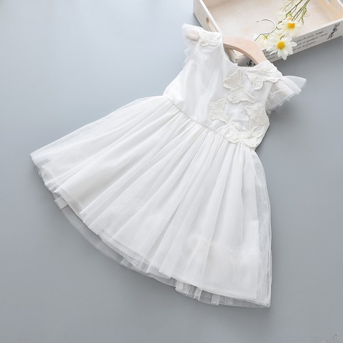 Bridesmaid Flower Girl Wedding Birthday Holiday Party Dress 2-8 year Butterfly - Picture 1 of 8