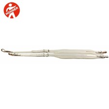 Hohner ACC6 WHITE 42" Accordion Leather Strap - White - Made In Mexico