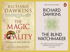 2 Books by Richard Dawkins: The Blind Watchmaker & The Magic of Reality (New)