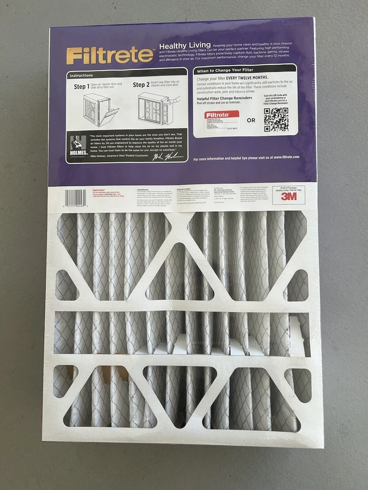 2 Packs Filtrete Ultra Allergen Healthy Living Air Filter 16x25x4 - Image 3 of 4