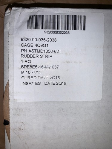 Neoprene Sheet Rubber Strip 1/8" Thk x 7/8" W x 26 Foot 1-pc Roll J-27 - Picture 5 of 6