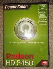 PowerColor ATI Radeon HD 5450 1 GB DDR3 DVI/VGA/HDMI AX5450 1GBK3-SH Video Card